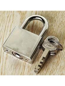 4-Key Heavy Duty Stainless Steel Padlock - Rust-Proof, Waterproof, Suitable For Dorm, Warehouse, And Iron Gate, Waterproof Lock
