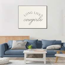 1 pieza Arte de pared vintage, póster con diseño de caballo de tema vaquero, póster vintage western de vaquera, decoración moderna para baño, dormitorio, sala de estar, habitación, hogar, estilo sin marco - Multicolor - Ver 23