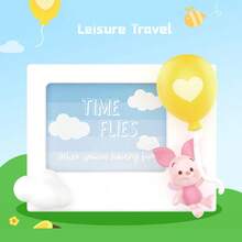 Miniso Disney Winnie The Pooh Series Polaroid Figure Blind Box, Exquisite Resin Material, Polaroid Element Embellishment + Fun Blind Box Format, Lightweight Easy To Place, Home Decoration & Holiday Surprise Gift Suitable For Valentine's Day Gift(1 PC Random Delivery) - Multicolor - View 10