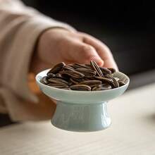 陶瓷精美干果盘 中式果盘 茶点盘 佛供小托盘 瓜子盘 糕点盘 小吃盘/家用