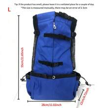 1pc Oxford Cloth Portable Pet Carrier Backpack, Suitable For Cats & Dogs Up To 30kg, Travel Friendly Cat Carrier Cat Backpack Bike Trailer