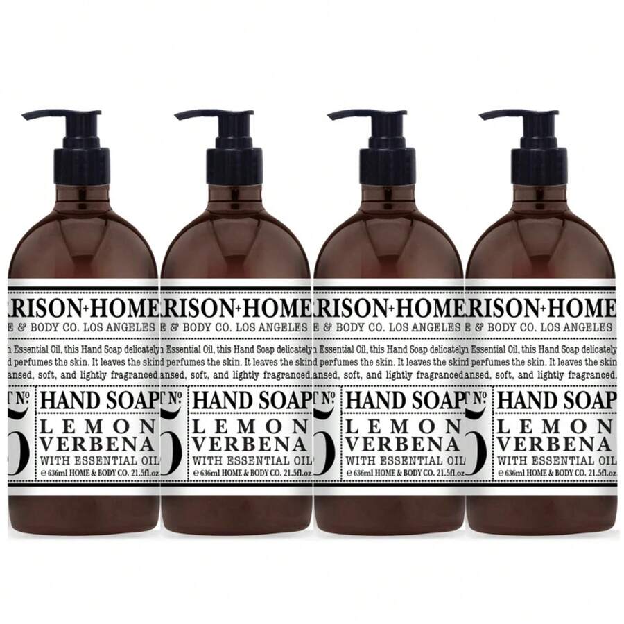 Garrison + Home Plastic Hand Soaps - Lemon Verbena - 21.5 Fl Oz/4pk - 1 - View 1