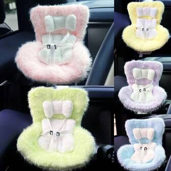 Car Seat For Dolls With Soft Furry Cushion, Air Vent Clip And Desktop Stand, Cute And Functional Car Ornament For And Doll Collectors