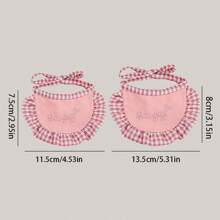 Fashion Embroidered Small Dog Bib For Korean Style Pet Neck Scarf, Bichon, Teddy Pet Saliva ScarfSend Pet Toy Little Yellow Duck