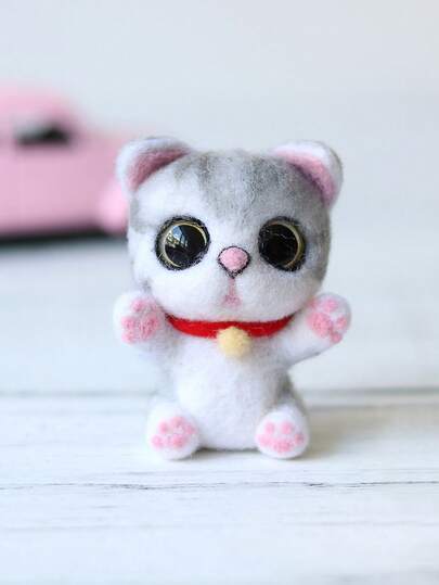 طقم إبداعي من الشعر الفلتي للقطط لاصنعوا بأنفسكم