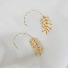 Vintage Bohemian 2PCs Plant Leaf Earrings - Ladies Birthday Party Anniversary Jewelry Gifts