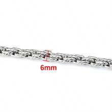 1 Meter modische Edelstahlkette in Silber, geeignet für DIY Halsketten, Armbänder, Schmuckherstellung