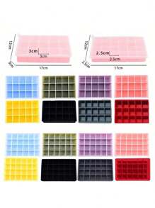 15/24-Cavity Silicone Ice Cube Trays - Classic Multi-Color Ice Cube Molds For Freezing Cocktails, Drinks, Ice Balls, Suitable For Refrigerator, Bartending, Chocolate, Beverages, Juice, Home Kitchen, Perfect Gift For Mother's Day, Father's Day, Birthdays, And Various Gatherings