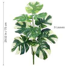 63-86-103cm/40,55 Zoll künstliche Monstera Pflanzen, Fake Palmenbaum mit Kunststoff Schildkrötenblättern, grüne Hochgewächse für Heim, Garten und Raumdekoration