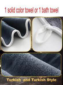 MIDENSI 1 pieza Toalla de unicolor o 1 pieza Toalla de baño, tela suave y absorbente para uso diario, adecuada para el hogar o viajes, toalla multifuncional para satisfacer todas sus necesidades, de vuelta a la escuela para el salón de belleza, hogar y baño