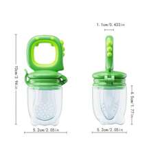 Baby Fruit Bite Toy Cute Dinosaur Shape Vegetable Bite Bag Colorful Infant Pacifier Bag Fruit & Vegetable Bag Complementary Food Feeder Pacifier Mesh Bag Fruit Feeding Bite Toy Silicone Mesh Bag Baby Feeding Tableware Sealed Bag Silicone Infant & Baby Bite Toy