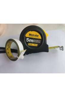 [Thick & Durable + High Precision] 3 Meters, 5m Tape Measure & 1m, 2m Steel Adhesive Measuring Tape, Dual Inch/Metric Scale, Woodworking, Electrician Tools, Rubber Anti-Drop Shell + Strong Adhesive, Workbench, Saw Table, Drawing Table Portable Measuring Kit