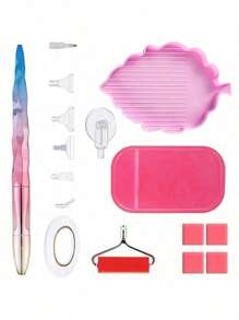 1 Set Gradient Resin Diamond Painting Pen And Accessories Kit, Main Tool For Diy Diamond Painting Art