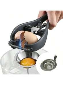 Ins - Hot-Selling Quick Egg Beater And Egg Separator, 304 Stainless Steel Beauty Egg Opener, Holiday Party Gift, Gathering Party Gift, Birthday Party Gift, Kitchen Gift For Mum, Sister, Brother, Grandmother.