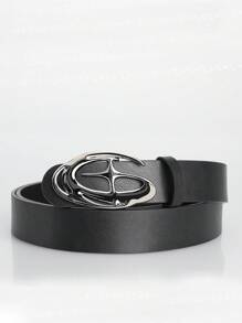 1pc Punk Style Fashion Personalized Star Buckle Belt For Men And Women, Street Casual, Daily, General, Jeans Belt Suitable For Holiday Party Accessories