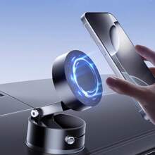 Soporte magnético de succión para teléfono, ajustable 360°, soporte para teléfono con las manos libres, compatible con iPhone y Android, para coche/gimnasio/espejo, nueva versión 2025, plegable y retráctil, soporte de teléfono magnético de doble cara, accesorio de coche, regalo para cumpleaños, familia y amigos