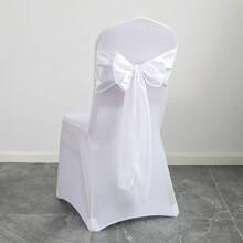 10 pièces Écharpe de chaise en satin avec nœud papillon, écharpes de chaise en satin vert sauge pour mariage, réception, événement, hôtel, décoration de chaise, convient pour toute fête intérieure ou extérieure. Décoratif et fonctionnel. Également applicable pour les fêtes de vacances, les mariages, les célébrations d'anniversaire, les sacs en organza, les chemins de table, les artisanats DIY, la décoration d'intérieur et les décorations de fête