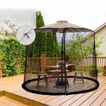 Moustiquaire moustiquaire camping extérieur moustiquaire compte patio parasol filet pour parasol, couverture pour protection contre le soleil et les moustiques dans le jardin