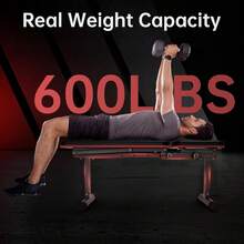 2025 Hottt New Arrivals-PASYOU Weights Bench Flat,Incline Flat Fitns Adjustable Bench For Home Use,600LBS Max Load,Workout Bench Prs For Full Body Workout- Structure Dated-Parent - Bildfarbe - View 2