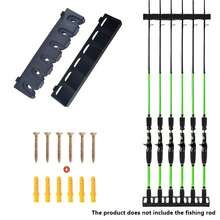 Wall Mounted Or Vertical Fishing Rod Holder, 6-Slot Car Fishing Pole Rack - Large Capacity, Durable EVA Material, Multi-Color Display Rack, Suitable For Fishing Enthusiasts