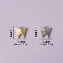 Modischer kristalliner Strass-Schmetterling Legierung Anhänger, tier-geformtes DIY Schmuckzubehör für Halskette, Armband, Ohrringe, Schlüsselanhänger