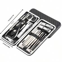 1 Set Setnail Clipper Set With Nail File, Stainless Steel Foot Clipper Set, Sharp Nail Clippers And Knives, Nail And Foot Clipper Set, Toenail With Portable Fashion Box, Stainless Steel Travel Beauty Set