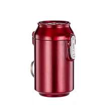 1 pieza Cenicero con forma de lata de refresco, cenicero mini portátil a prueba de viento, construcción de aleación de zinc, apto para accesorios de fumar en interiores y exteriores