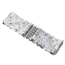1 Set Of Sequin Elastic Waistband, Women's Buckle Waistband, Mirror Sequin Waistband, Fashionable Waistband,Belts For Women Summer, School Fall, Autumn, Halloween - A - View 6