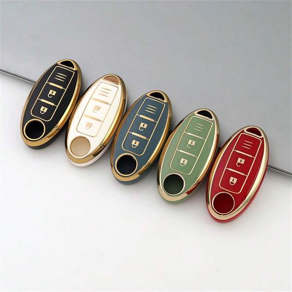 Etui na kluczyk samochodowy TPU do Nissana Leaf, Micry, Qashqai, J11, J10, Trail, T32, Versa Note, Patrol, akcesoria, etui na kluczyk, antypoślizgowa i pyłoszczelna torba na klucze