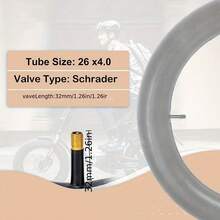 20x4/26x4.0/20x3.0 Fat Tire Bicycle Inner Tubes, Snow Bike Tires, Made Of Premium Butyl Rubber, With 32mm AV Schrader Valve, Includes 2 Tire Levers, Fit For Road/Mountain/Electric Bikes, Multi-Purpose Bicycles - Multicolor - View 9