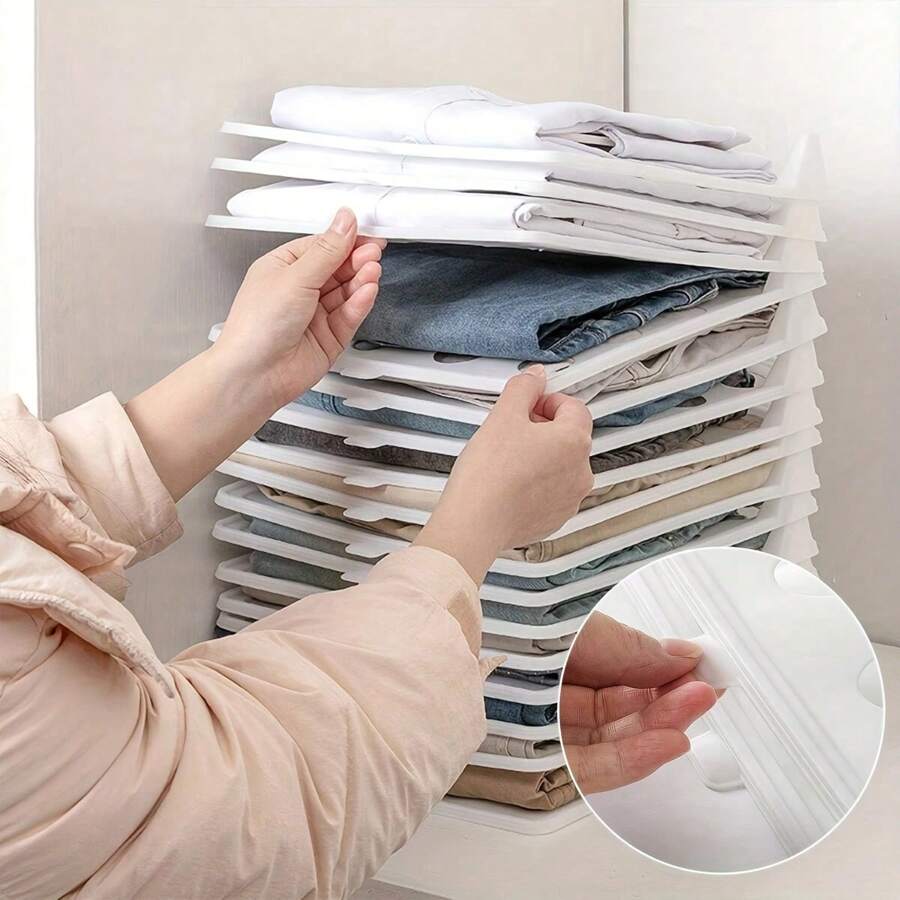 5pcs - Wardrobe Tidying Lazy Folding Clothes T-Shirts Short-Sleeved Pants Storage Classification Folding Clothes Board Clothes Storage Folding Clothes Board