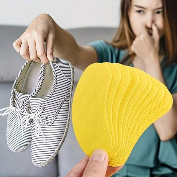 20 pezzi di sottopiedi per scarpe - Adesivi solette per scarpe sportive e casual - Soluzione igiene del piede traspirante, assorbe sudore e controlla gli odori, adatta per tutte le scarpe