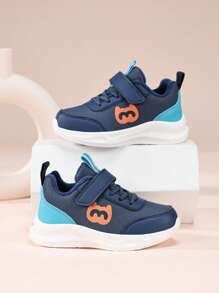 1 Paar leichte Jungen Sportschuhe mit weicher Sohle, Lederobermaterial, wasserdicht, geeignet für den Herbst