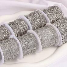 1m/39.37 Inch Stainless Steel Heart Chain, O-Chain, Golden Color, For Necklace, Bracelet, DIY Jewelry Making - Various Styles Of Chains - View 3