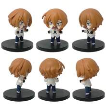 bandai 1 pieza Figura de acción de 4cm/2.76 pulgadas del anime Bungou Stray Dogs, figura kawaii adorable de PVC para coleccionistas de figuras de adultos, regalo de Halloween o Navidad