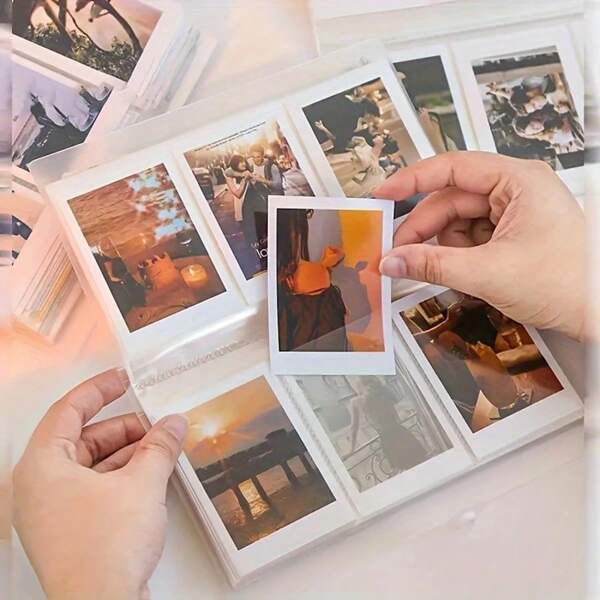 1pc Large Capacity Transparent Loose-Leaf Photo Album: Efficiently Store And Carefully Preserve Every Photo, Suitable For Family Gatherings, Travel Memorials, Daily Moments Recordings And More, Crafted For Photography Enthusiasts And Those Who Love Life And Cherish Beautiful Moments, Capture Time And Preserve Eternal Memories.