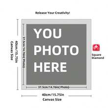 Personalized Customed Diamond Painting Kits For Adults DIY 5D Art Round/Square Full Drill Dots By Design Your Own With Photo Picture Text Multiple Sizes (8x10 Inch) Custom Painting, Adults, From Create Pictures, Customized Home Decor