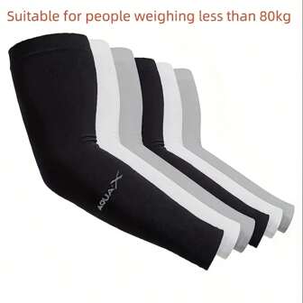 1-5-6对男女款冷却臂套，压缩防晒臂套，适用于骑自行车、驾驶、高尔夫和跑步
