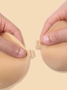 1pc Invisible Backless Strapless Bra, Seamless Self-Adhesive Tape Bra For Women - Apricot - View 4