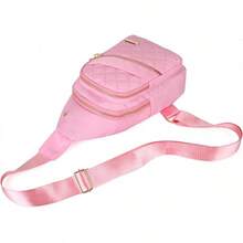 Small Sling Backpack For Women, Chest Bag Daypack Crossbody For Travel Sport Running Hiking Black - 粉色 - 查看 6