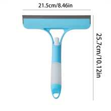 3-In-1 Multifunctional Glass Cleaning Brush With Built-In Spray Bottle - Ideal For Bathroom Mirrors, Windows And Car Glass - Durable Plastic Material, Bathroom Cleaning Tool | Vibrant Design | Attractive Design, Window Cleaning Brush