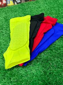 1pc Honeycomb Pattern Calf Sleeve, Men Leg Protection Pad Soccer Shin Guards Slip Resistant Protective Equipment - Blue - View 7