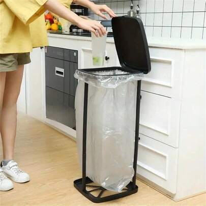 Foldable Plastic Trash Can | Adjustable Height Portable Trash Bag Holder | Rectangular Non-Electric Outdoor And Kitchen Garbage Can | Multi-Functional Expandable Trash Bag Stand | Suitable For Cars, RVs, Kitchens, Outdoor Camping, Picnics, Parties, And An Ideal Gift For Various Occasions
