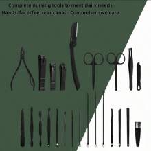 Luxury Manicure And Pedicure Set – Extra Sharp Stainless Steel Nail Clippers, Scissors, Files & Grooming Tools In Stylish Black & Red Case – Professional Nail Care Kit For Men & Women, Travel-Friendly, Perfect Gift For Husband, Boyfriend, Parents, And Valentine's Day