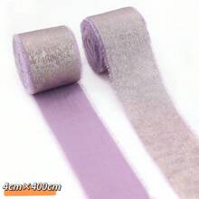 Cinta de gasa color dorado champán, cinta de seda dorada brillante con borde deshilachado para ramos de novia, envolver regalos, decoración de boda DIY, manualidades, Navidad, Día de San Valentín