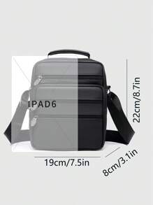 1pc Genuine Leather Solid Men's Shoulder Bag Crossbody Bag, Square Multi-Pocket, Phone Bag Wallet Suitable For Daily Business Commute School Bag Teenagers Freshmen High School University Practical Stylish Sling Bag Man Bag Cross Body Bag Shoulder Bag Side Bag Students School Supplies