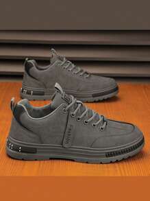 Men's All-Season Functional Shoes Work Safety Shoes - Non-Slip, Durable, Breathable Low-Top Lace-Up Sneakers, High-Quality Fabric Soft Upper PU Upper And PVC Rubber Sole, A Variety Of Multi-Color Khaki, Gray Are Very Suitable For Leisure And Outdoor Activities Travel Mountaineering Construction Site Work Safety, Walking Multi-Functional Shoes