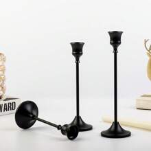 12PCS/6PCS/3PCS Metallic Tapered Candle Holders Set, Silver-Plated/Copper-Tone In Multiple Colors, Suitable For Home, Dining, Parties, Weddings, New Option: 1 Stainless Steel Napkin Holder + 6 Candle Holders Set, Home & Living/Home Decor/Candles & Holders/Candle Holder Sets