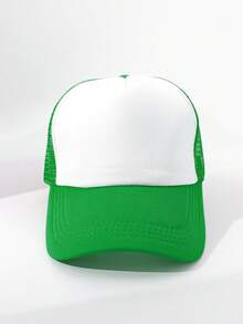 1 件透气网眼棒球帽，男女通用休闲百搭棒球帽，个性化卡车司机帽