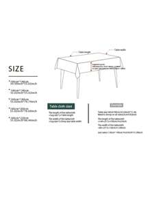 1pc Vintage Checkered Tablecloth, Skin-Friendly And Absorbent, Reusable For Weddings, Valentine's Day, Parties, Dining Rooms, Living Rooms, And Daily Decor